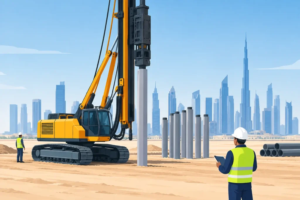 CFA Piling Services UAE for Demanding Sites