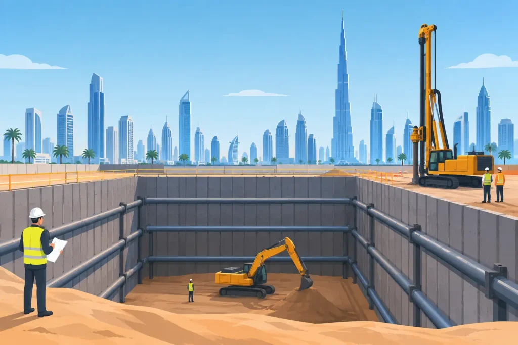 Deep Basement Excavation Dubai Done Right