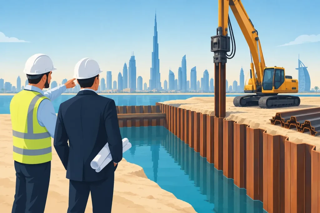 How to Select a Sheet Pile Shoring Contractor in Dubai